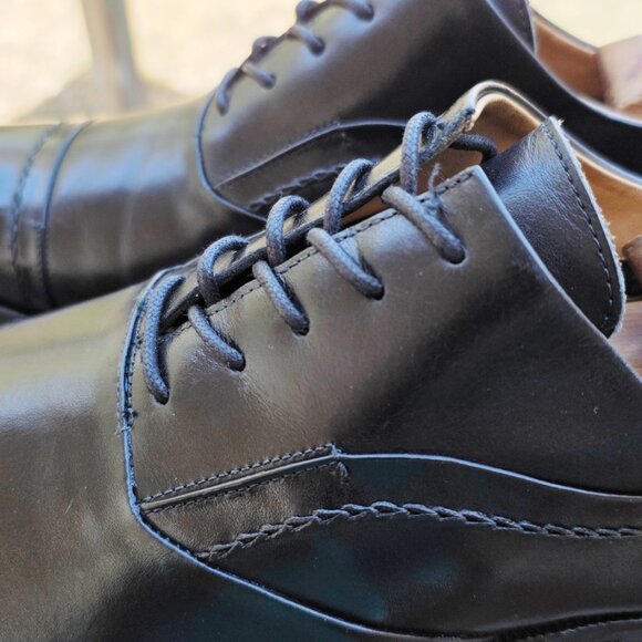 Calzoleria Harris 9-M Black Italian Oxford Dress Shoes main image 7